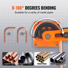 Vevor Pipe Tube Bender  3 8  To 1  Od Manual Pipe Tube Bender With 7 Bending Die