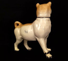 Vintage Staffordshire English Pug Dog Figurine 7 5  Tall   Very Nice Condition