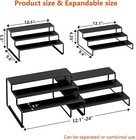 Kitchen Spice Rack Organizer  w Drawer 3 Tier Counter Step Shelf Storage Holder