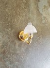 Dollhouse Miniature Battery Light Single Flower Wall Sconce 1 12 Scale