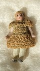 Antique Hertwig  Carl Horn Miniature Jointed Bisque  German Girl Doll 1 25 