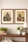 Vintage Elizabeth O   neil Verner Flower Seller Art Prints Pair Tradd Street Press
