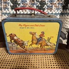 Vintage 1950s Roy Rogers Dale Evans Double R Bar Ranch Lunch Box Metal