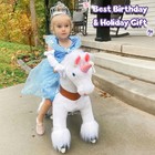 Ponycycle Ride On Unicorn Pony Riding Toy White For Kids 3-5 Ux304 Minimal Used