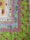 Hand Made Quilt Baby Crib Nursery Blanket Giraffe Turtles 43   x51   