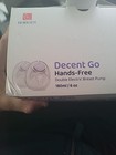New Double Electric Breast Pump D6 Horigen Hands Free Decent Go Black Gray