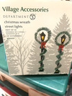 Dept 56  Accessory  Christmas Wreath  Street  Lights 6001699  Lights Up   New