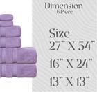 Elegance Essentials 550gsm 100  Cotton Zero Twist Super Absorbent Bath Towel Set