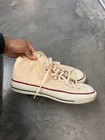 Vintage 70s Made In Usa Converse All Star Chuck Taylor Cream 11 5 With Box