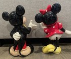 Mickey And Minnie Mouse Vintage Japan Disney Ceramic Figures