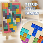Wooden Puzzle Blocks Montessori Brain Blocks Stacki Style 10 Challenge Cards