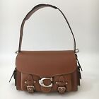 Coach Ct721 Leather Soft Tabby Shoulder Bag Crossbody Brown Outlet
