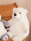 White Bear Plush Toy 10  Stuffed Animal Toddler Doll Gift For Kids