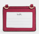 Coach Flap Card Case On Lanyard Leather Crossbody Wallet  nwt  C5611