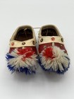 Vintage Traditional Greek Tsarouchi Shoes  Artifact  Pom Pom  Childs Size