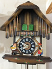Vintage Black Forest Hand Carved Chalet Musical Cucko Clock 30hr  Weight Driven 