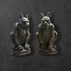 Vintage Target 2009 Gothic Gargoyle Statues Polyresin Stone Finish Set Of 2