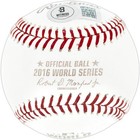 Sammy Sosa Autographed 2016 World Series Logo Mlb Baseball Cubs Beckett 244049