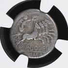 Roman Republic Lucius Opeimius Roma   Nike Quadriga Ngc Ancient Silver Coin D904