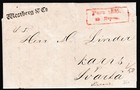Latvia Cover 1835 Russian Riga Lower-case Red Cancel To Svarta Finland Z1621