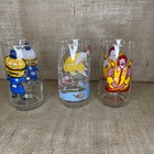 Vintage 3 mcdonalds Action Series Glasses Big Mac 2 Ronald Mcdonald 