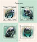 Manatees Mnh Stamps 2023 Guinea-bissau M s   S s