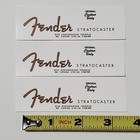 Fender Strat Waterslide Guitar Neck Headstock Decals  set Of 3 