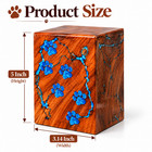 Handmade Wooden Pet Urn For Dog Cat Ashes Pet Memorial Keepsake Box