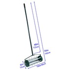 Heavy Duty Rolling Lawn Aerator Rotary Push Tine Spike Soil Gardening Tool