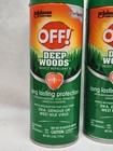 4 Pack - Off  Deep Woods Aerosol Insect Repellent V Bug Spray 6oz Cans