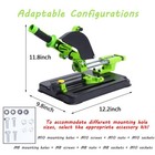 Zwsjlc Upgraded Angle Grinder Stand Sliding Diy Cutter Support Green black 
