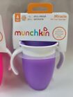 Munchkin Miracle 360 Trainer Cup  2 Replacement Valve Pink purple  7 Oz  Pack