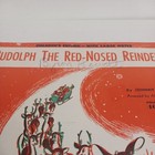 Vintage 1949 Christmas Sheet Music  Rudolph The Red-nosed Reindeer Kids Edition
