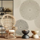 Reusable Wall Stencil Template 15 3  23 2  35  42 5  86 6  Mandala Azteca