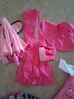 Lot Of 18  Doll Clothes For American Girl Og Outfits Umbrella Pink Cheetah Dress