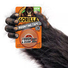 Gorilla Mounting Tape Double Sided Adhesive Roll Strong Hold 1 In X 60 In  Clear