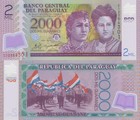 Paraguay 3 Pcs Set  2000 To 10000 Guaranies  2011   P228c  P234a  P224e Unc