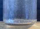Vintage Half Pint Clear Glass Dairy Cream Milk Bottle Reg Cal A850