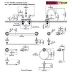 Derengge Centerset Bathroom Faucet 4-piece Bath Accessory Set Oil Rubbed Bronze