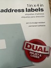 500 Office Depot  1 x4   Address Labels   612-231   Dual Inkjet   Laser   New