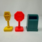 Vintage Fisher Price Little People Main Street Accessories   Cars Lot    2500