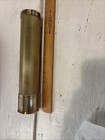 Vtg 1980s Brookstone Fluted ribbed Brass Kaleidoscope W  Box
