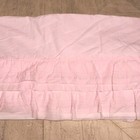 Pottery Barn Kids Sadie Ruffle Organic Cotton Crib Skirt Blush Pink Shabby Chic