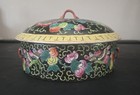 Vintage Chinese Porcelain Famille Lidded Bowl Tongzhi Reign Mark Excellent 