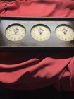 Vintage Eastern Airlines 3 Time Zone Wood Advertising Clock Fly To 140 Cities