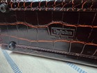 C1950s Upjohn 14  Top Grain Cowhide Faux Gator Medical Bag  2