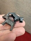 Vintage 1940 s Ideal Dog Food Good Luck Metal Charm Advertising Figure Keychain