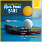 Ping Pong Balls Professional Abs Table Tennis Balls 1 Star Or 3 Star Bulk
