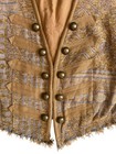 Free People Juliette Crop Napoleon Jacket Size M Gold Military Button Festival