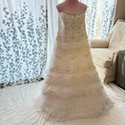 Oleg Cassini Cwg352 Ivory Champagne Beaded Wedding Gown Size 16